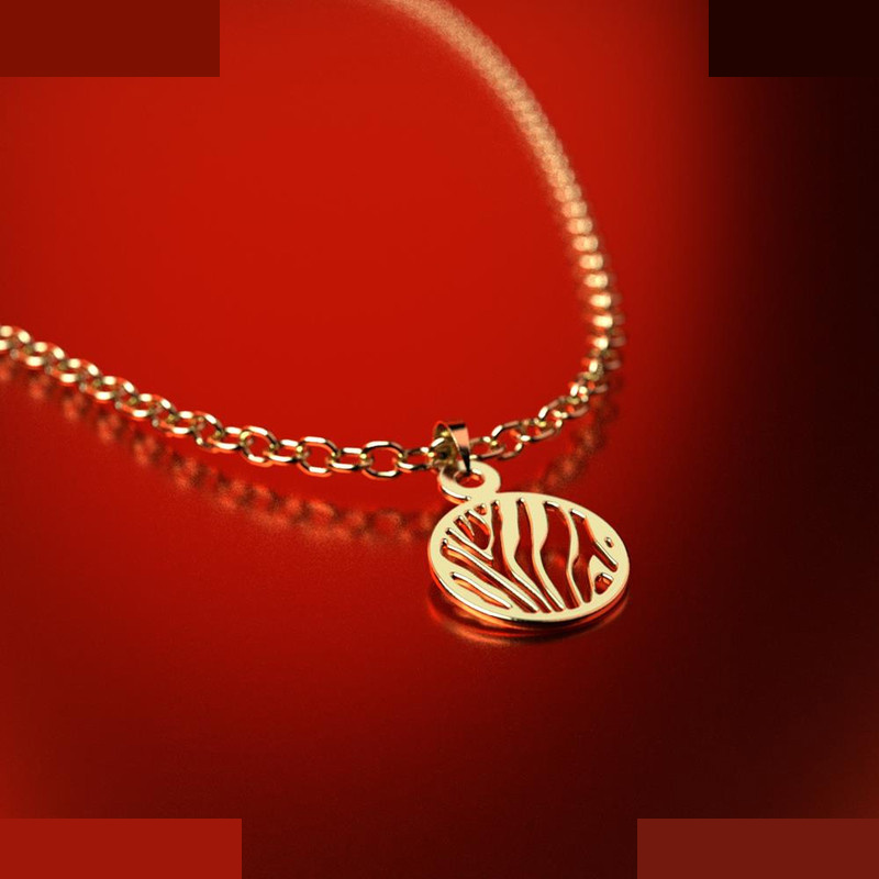 نیم ست طلا 18 عیار زنانه مدوپد مدل دایره کد NA11207