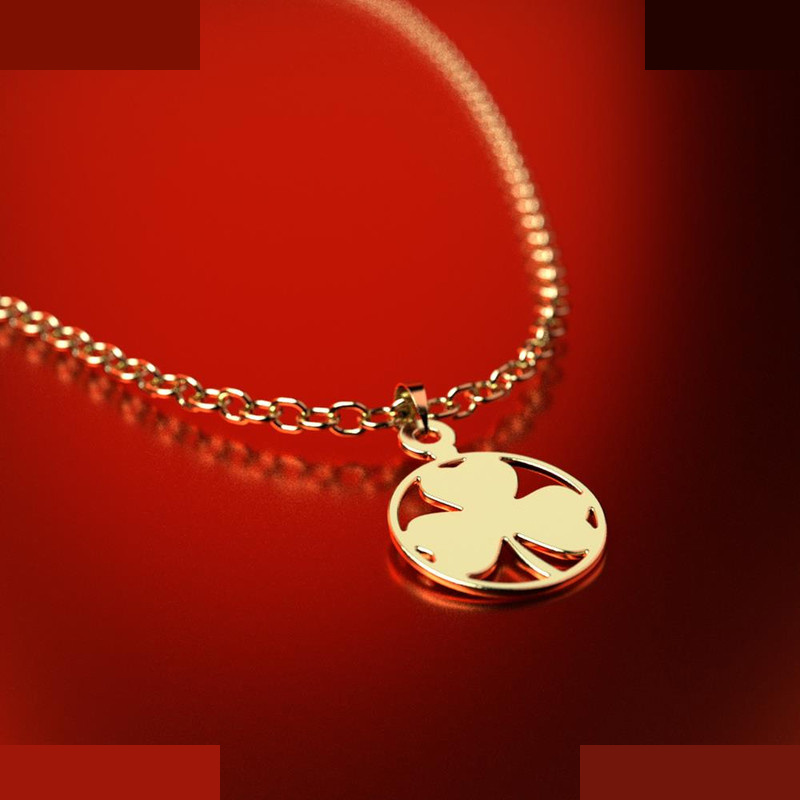 نیم ست طلا 18 عیار زنانه مدوپد مدل برگ کد NA11289