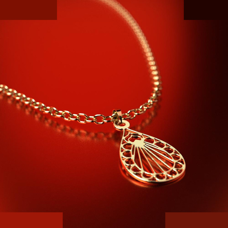 نیم ست طلا 18 عیار زنانه مدوپد مدل هندسی کد NA11359