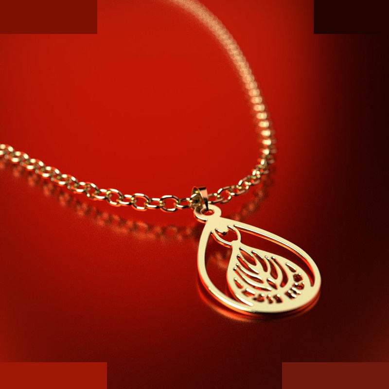 نیم ست طلا 18 عیار زنانه مدوپد مدل هندسی کد NA11361