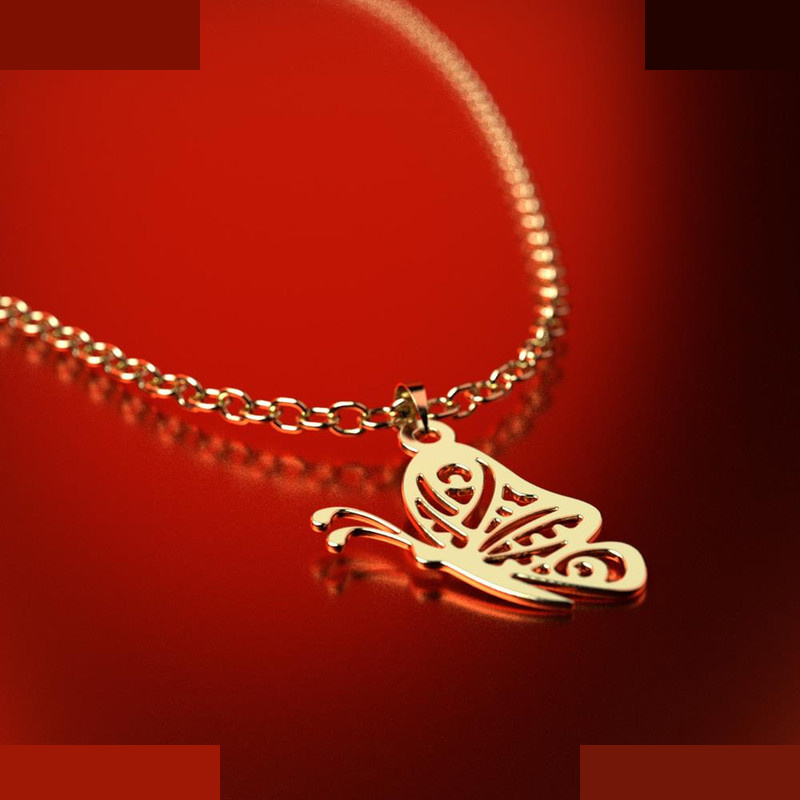 نیم ست طلا 18 عیار زنانه مدوپد مدل پروانه کد NA11392