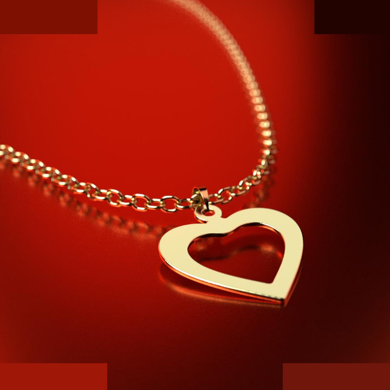 نیم ست طلا 18 عیار زنانه مدوپد مدل قلب کد NA11442