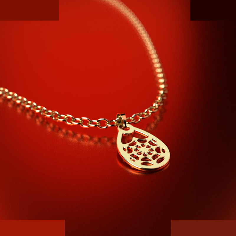 نیم ست طلا 18 عیار زنانه مدوپد مدل هندسی کد NA11496