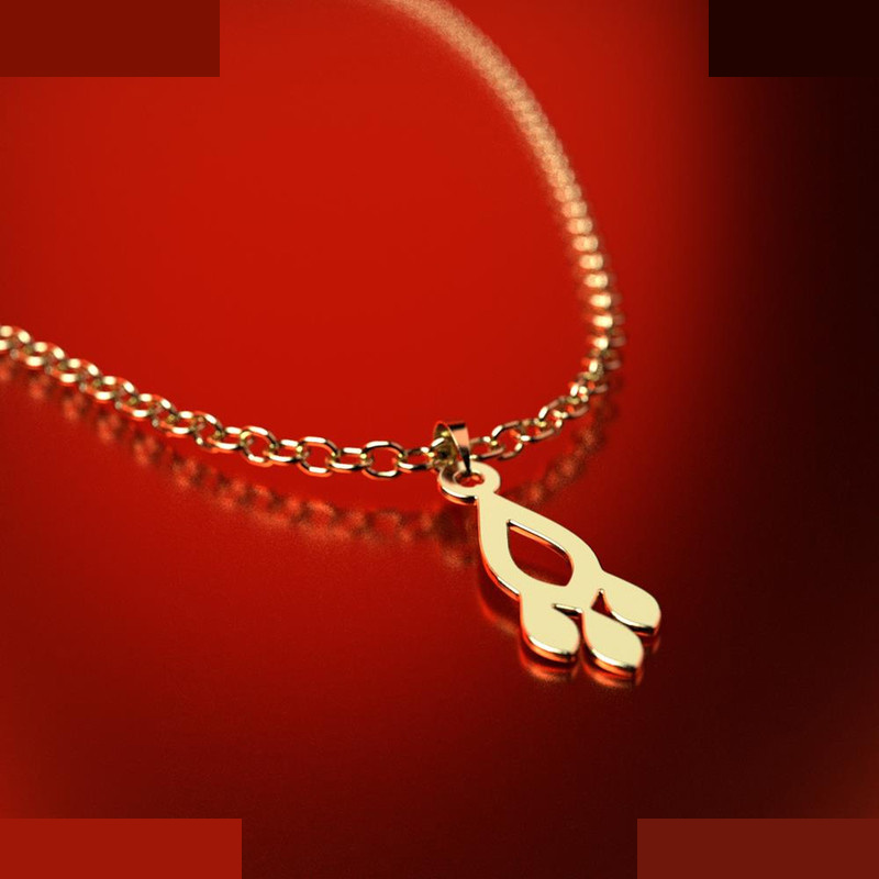 نیم ست طلا 18 عیار زنانه مدوپد مدل هندسی کد NA11592