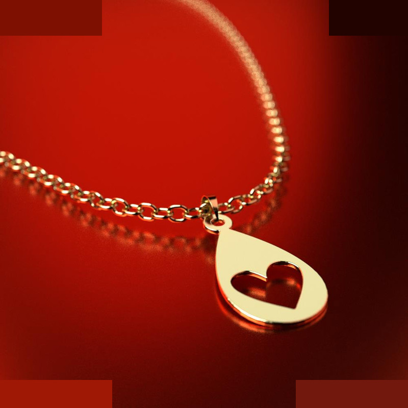 نیم ست طلا 18 عیار زنانه مدوپد مدل قلب کد NA11639