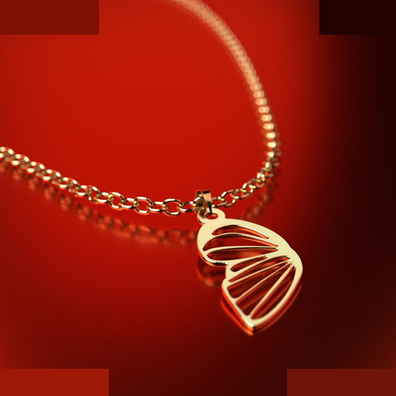 نیم ست طلا 18 عیار زنانه مدوپد مدل بال پروانه کد NA11700