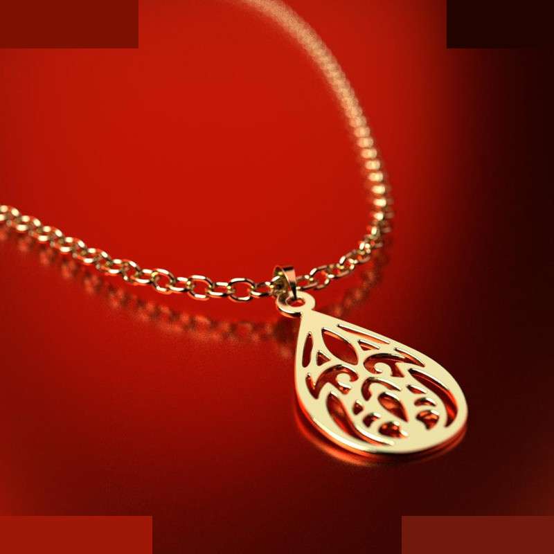 نیم ست طلا 18 عیار زنانه مدوپد مدل هندسی کد NA11744