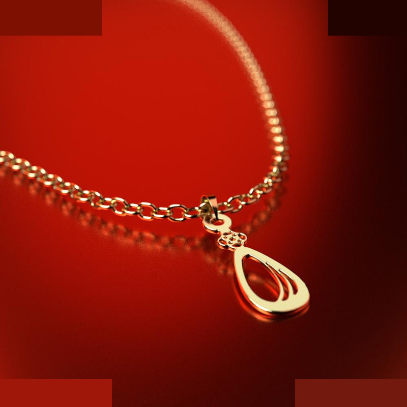 نیم ست طلا 18 عیار زنانه مدوپد مدل هندسی کد NA11755