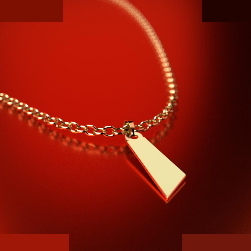 نیم ست طلا 18 عیار زنانه مدوپد مدل هندسی کد NA11802