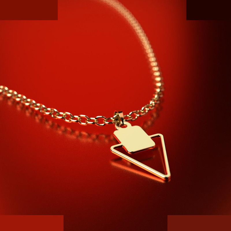 نیم ست طلا 18 عیار زنانه مدوپد مدل مثلث کد NA11807 نیم ست طلا 18 عیار زنانه مدوپد مدل مثلث کد NA11807