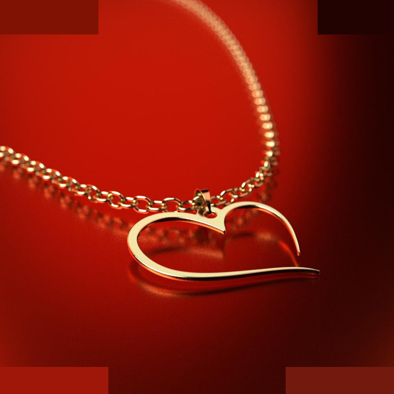 نیم ست طلا 18 عیار زنانه مدوپد مدل قلب کد NA17796