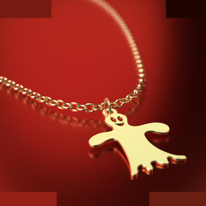 آویز ساعت طلا 18 عیار زنانه مدوپد مدل هالووین کد CA18090