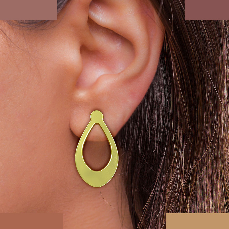 گوشواره طلا 18 عیار زنانه مدوپد مدل اشک کد GA1-10306 گوشواره طلا 18 عیار زنانه مدوپد مدل اشک کد GA1-10306