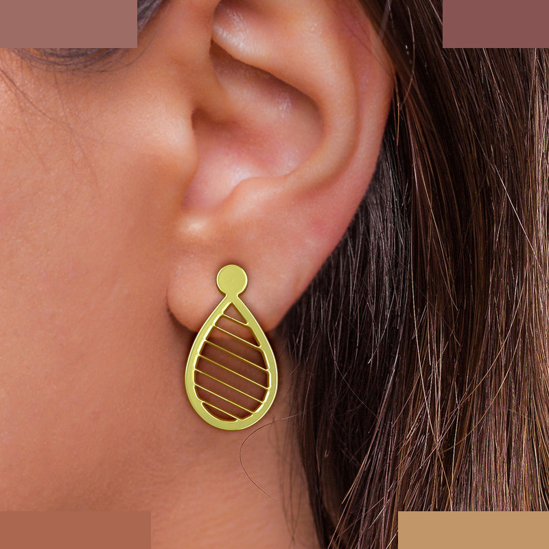 گوشواره طلا 18 عیار زنانه مدوپد مدل اشک کد GA1-10472 گوشواره طلا 18 عیار زنانه مدوپد مدل اشک کد GA1-10472