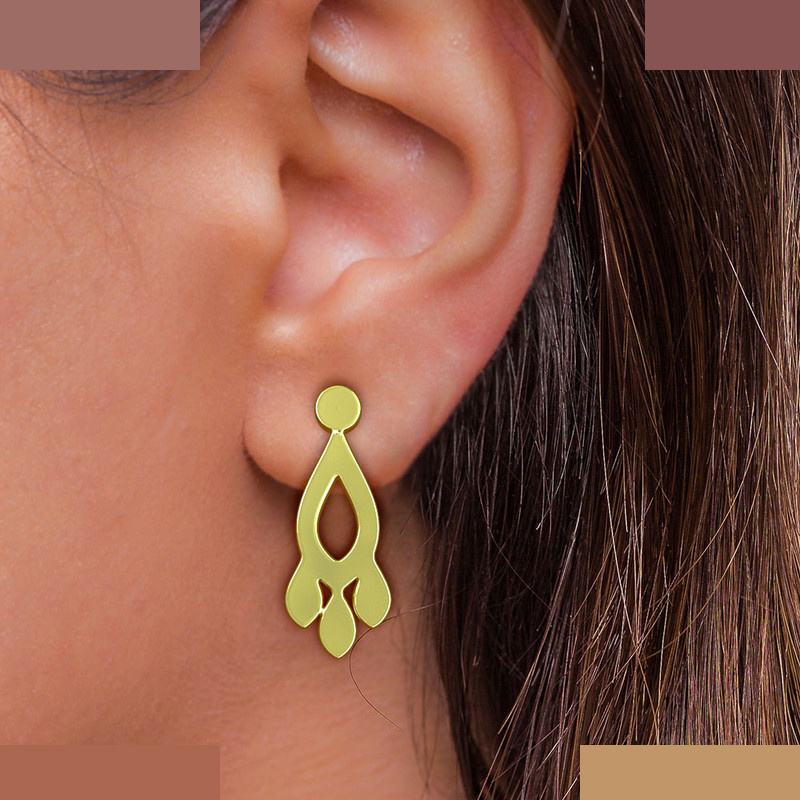 گوشواره طلا 18 عیار زنانه مدوپد مدل اشک کد GA1-10841 گوشواره طلا 18 عیار زنانه مدوپد مدل اشک کد GA1-10841