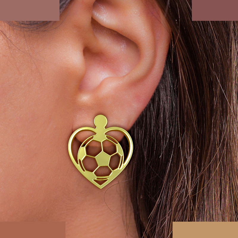 گوشواره طلا 18 عیار زنانه مدوپد مدل توپ فوتبال کد GA1-11167 گوشواره طلا 18 عیار زنانه مدوپد مدل توپ فوتبال کد GA1-11167