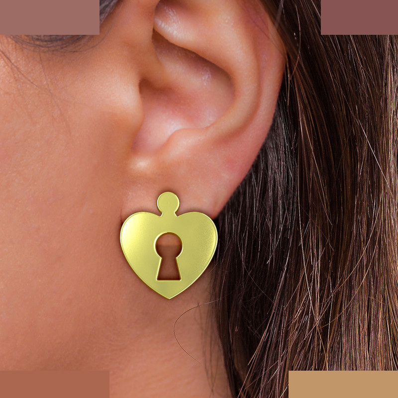 گوشواره طلا 18 عیار زنانه مدوپد مدل قلب کد GA1-11265 گوشواره طلا 18 عیار زنانه مدوپد مدل قلب کد GA1-11265