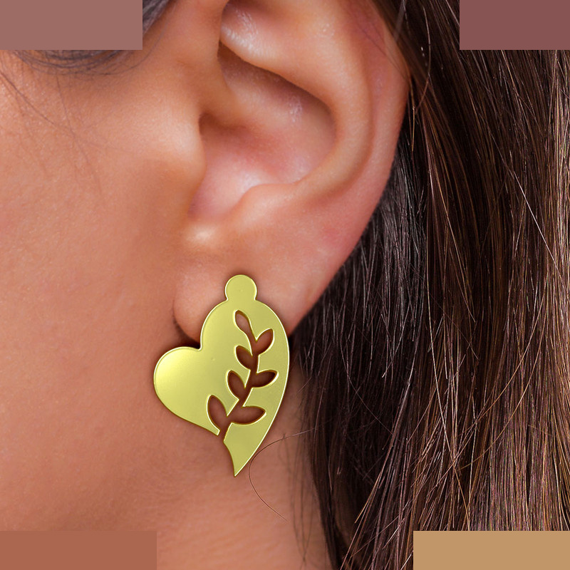 گوشواره طلا 18 عیار زنانه مدوپد مدل قلب کد GA1-11795 گوشواره طلا 18 عیار زنانه مدوپد مدل قلب کد GA1-11795