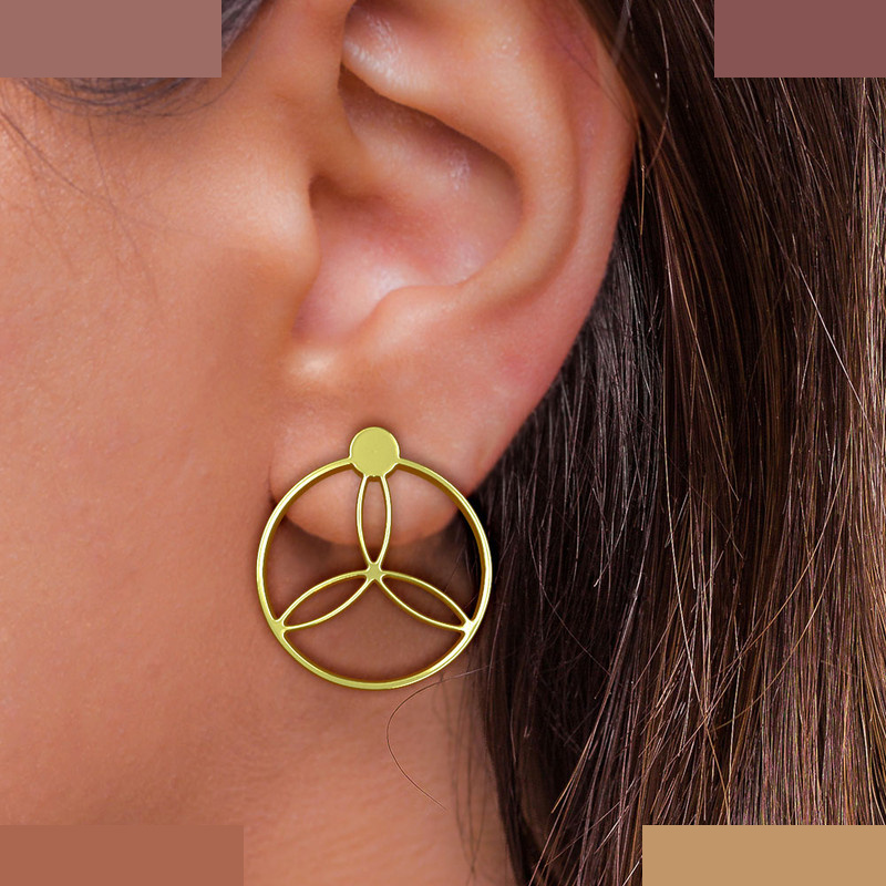 گوشواره طلا 18 عیار زنانه مدوپد مدل دایره کد GA1-11832 گوشواره طلا 18 عیار زنانه مدوپد مدل دایره کد GA1-11832