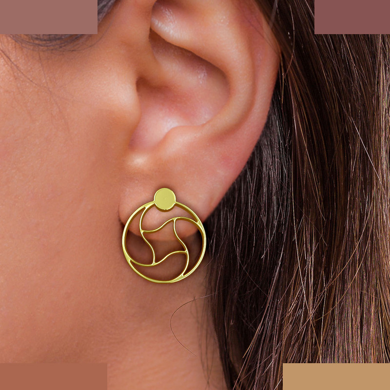 گوشواره طلا 18 عیار زنانه مدوپد مدل دایره کد GA1-11835 گوشواره طلا 18 عیار زنانه مدوپد مدل دایره کد GA1-11835