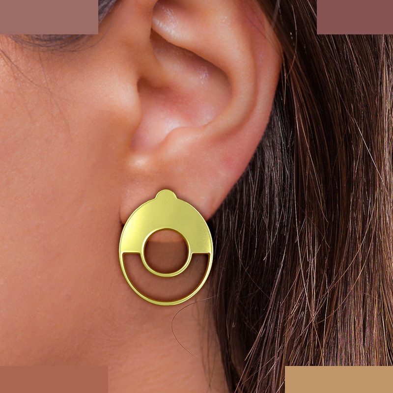 گوشواره طلا 18 عیار زنانه مدوپد مدل دایره کد GA1-11846 گوشواره طلا 18 عیار زنانه مدوپد مدل دایره کد GA1-11846