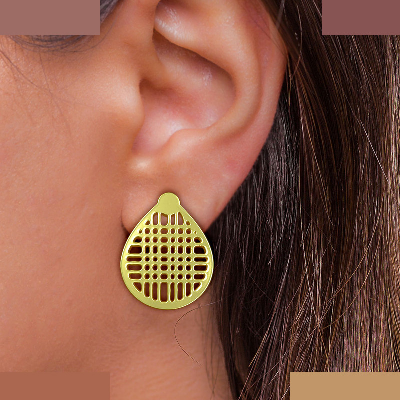 گوشواره طلا 18 عیار زنانه مدوپد مدل هندسی کد GA1-11900 گوشواره طلا 18 عیار زنانه مدوپد مدل هندسی کد GA1-11900