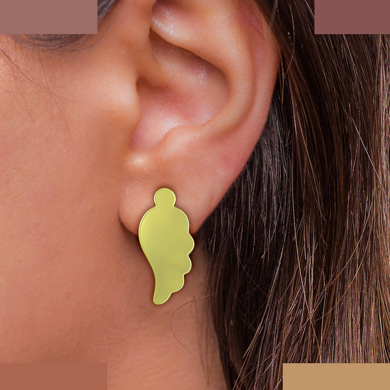 گوشواره طلا 18 عیار زنانه مدوپد مدل بال کد GA1-11908 گوشواره طلا 18 عیار زنانه مدوپد مدل بال کد GA1-11908