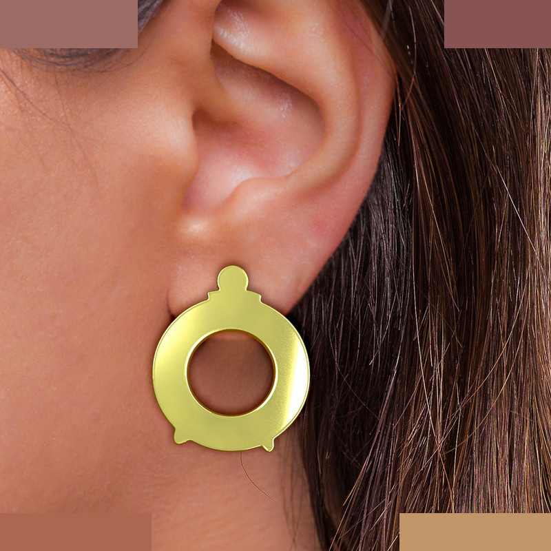 گوشواره طلا 18 عیار زنانه مدوپد مدل دایره کد GA1-11986 گوشواره طلا 18 عیار زنانه مدوپد مدل دایره کد GA1-11986