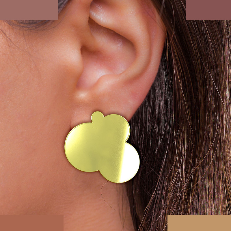 گوشواره طلا 18 عیار زنانه مدوپد مدل ابر کد GA1-12024 گوشواره طلا 18 عیار زنانه مدوپد مدل ابر کد GA1-12024