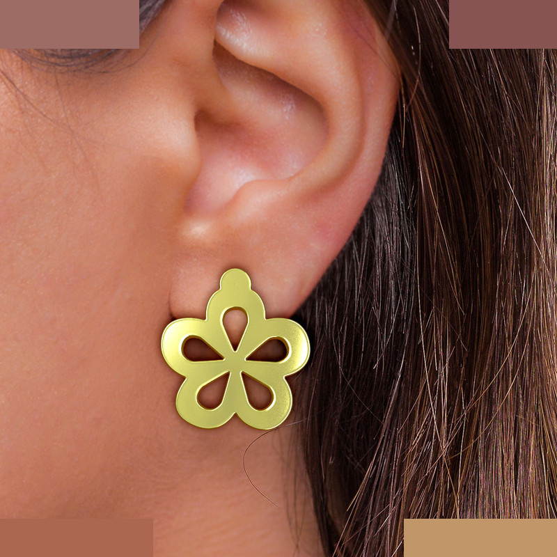 گوشواره طلا 18 عیار زنانه مدوپد مدل گل کد GA1-12071 گوشواره طلا 18 عیار زنانه مدوپد مدل گل کد GA1-12071