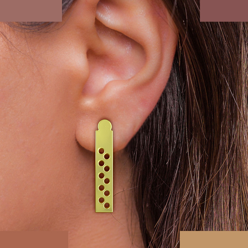 گوشواره طلا 18 عیار زنانه مدوپد مدل مستطیل کد GA1-12127 گوشواره طلا 18 عیار زنانه مدوپد مدل مستطیل کد GA1-12127