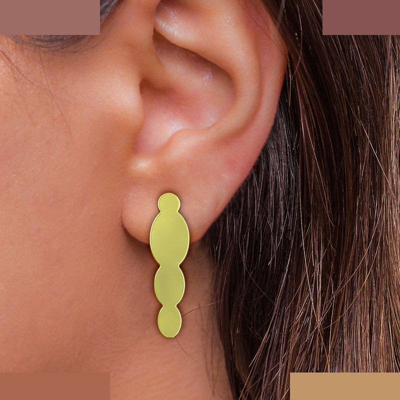 گوشواره طلا 18 عیار زنانه مدوپد مدل هندسی کد GA1-12279 گوشواره طلا 18 عیار زنانه مدوپد مدل هندسی کد GA1-12279