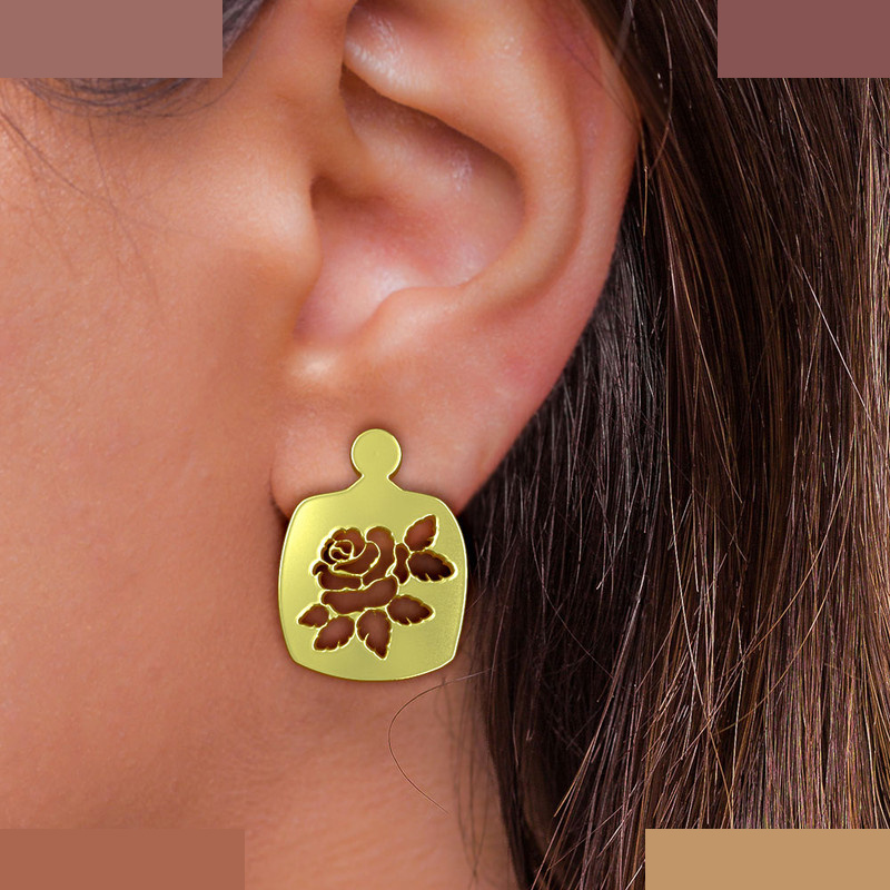 گوشواره طلا 18 عیار زنانه مدوپد مدل گل کد GA1-12464 گوشواره طلا 18 عیار زنانه مدوپد مدل گل کد GA1-12464