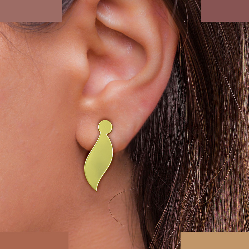 گوشواره طلا 18 عیار زنانه مدوپد مدل برگ کد GA1-12620 گوشواره طلا 18 عیار زنانه مدوپد مدل برگ کد GA1-12620