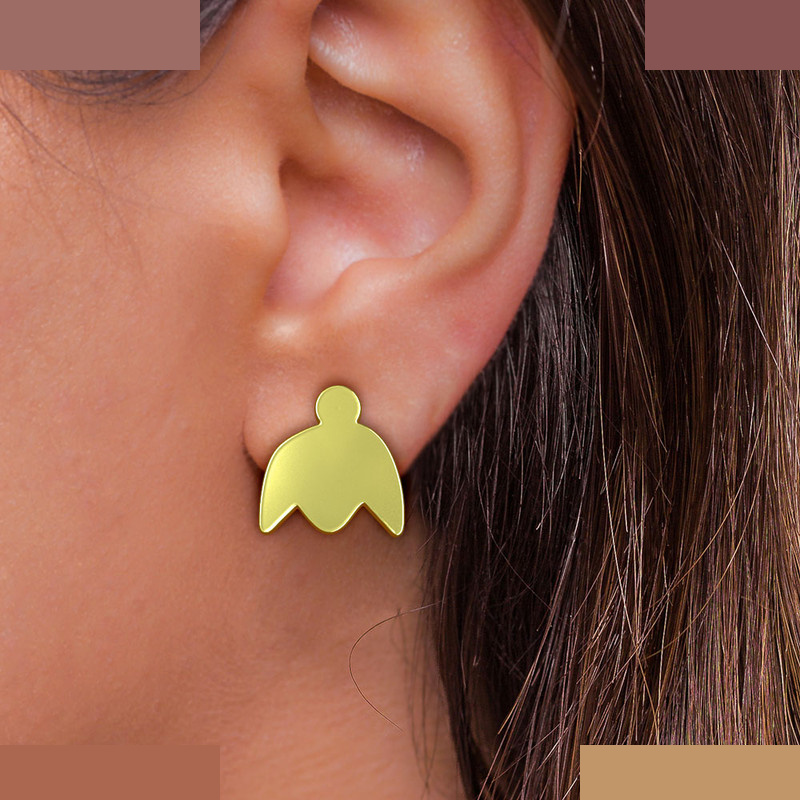 گوشواره طلا 18 عیار زنانه مدوپد مدل گل کد GA1-12643 گوشواره طلا 18 عیار زنانه مدوپد مدل گل کد GA1-12643