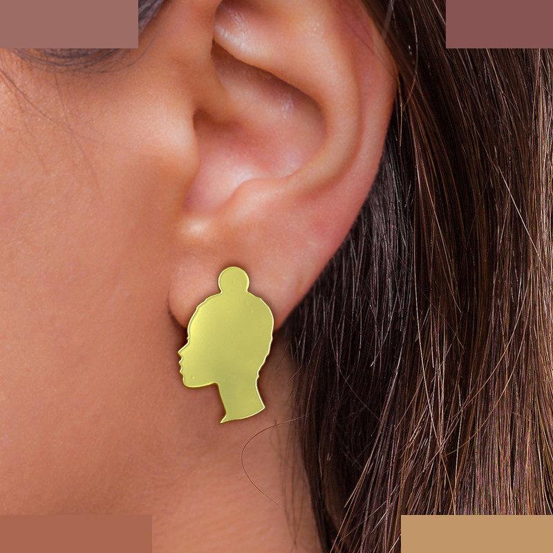 گوشواره طلا 18 عیار زنانه مدوپد مدل صورت کد GA1-12734 گوشواره طلا 18 عیار زنانه مدوپد مدل صورت کد GA1-12734