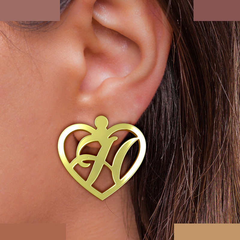 گوشواره طلا 18 عیار زنانه مدوپد مدل حرف H کد GA1-12829 گوشواره طلا 18 عیار زنانه مدوپد مدل حرف H کد GA1-12829