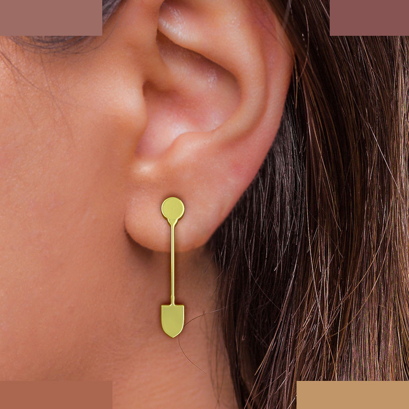 گوشواره طلا 18 عیار زنانه مدوپد مدل بیل کد GA1-12932 گوشواره طلا 18 عیار زنانه مدوپد مدل بیل کد GA1-12932