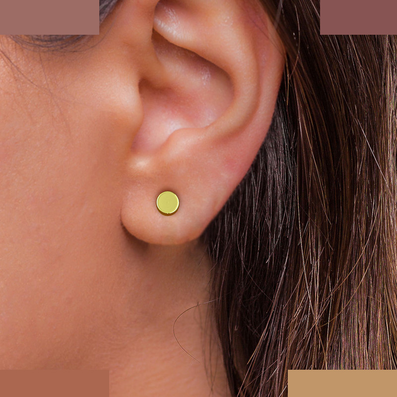 گوشواره طلا 18 عیار زنانه مدوپد مدل هندسی کد GA1-13012 گوشواره طلا 18 عیار زنانه مدوپد مدل هندسی کد GA1-13012