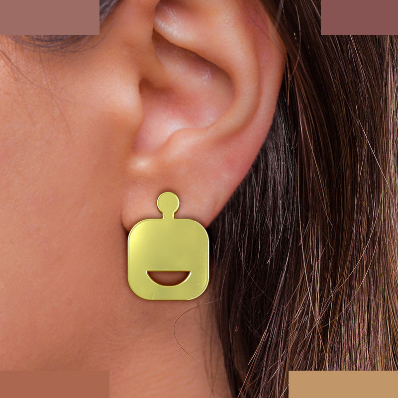 گوشواره طلا 18 عیار زنانه مدوپد مدل ایموجی کد GA1-13222 گوشواره طلا 18 عیار زنانه مدوپد مدل ایموجی کد GA1-13222