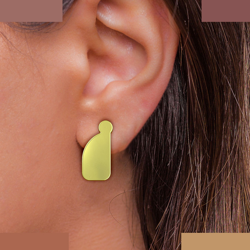 گوشواره طلا 18 عیار زنانه مدوپد مدل هندسی کد GA1-14042 گوشواره طلا 18 عیار زنانه مدوپد مدل هندسی کد GA1-14042