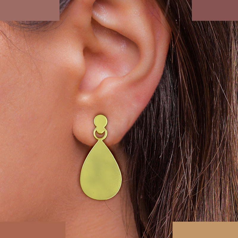 گوشواره طلا 18 عیار زنانه مدوپد مدل هندسی کد GA1-14667 گوشواره طلا 18 عیار زنانه مدوپد مدل هندسی کد GA1-14667