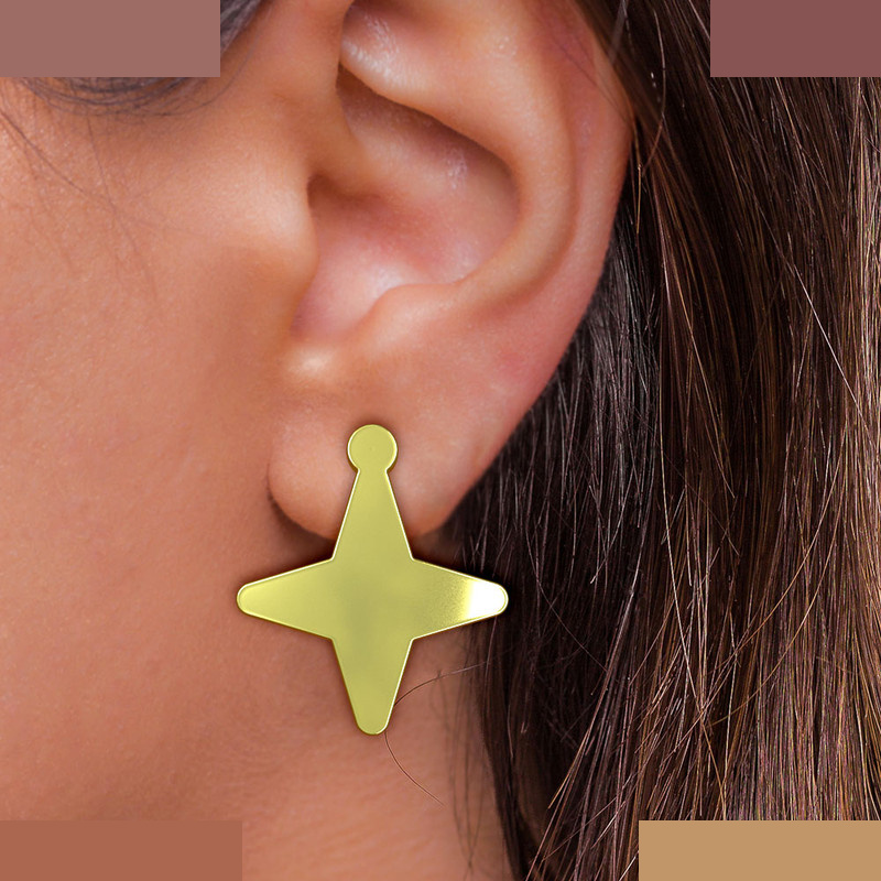 گوشواره طلا 18 عیار زنانه مدوپد مدل ستاره کد GA1-15511 گوشواره طلا 18 عیار زنانه مدوپد مدل ستاره کد GA1-15511