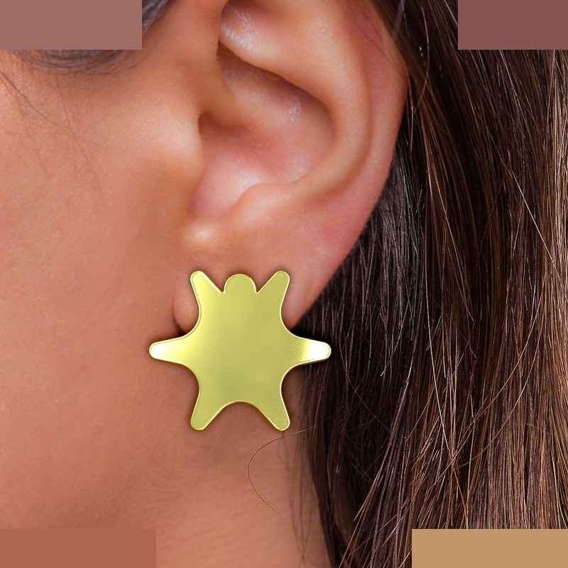 گوشواره طلا 18 عیار زنانه مدوپد مدل ستاره کد GA1-15519 گوشواره طلا 18 عیار زنانه مدوپد مدل ستاره کد GA1-15519