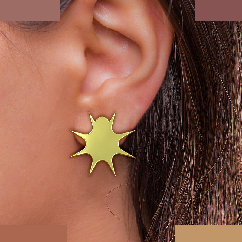 گوشواره طلا 18 عیار زنانه مدوپد مدل ستاره کد GA1-15522 گوشواره طلا 18 عیار زنانه مدوپد مدل ستاره کد GA1-15522