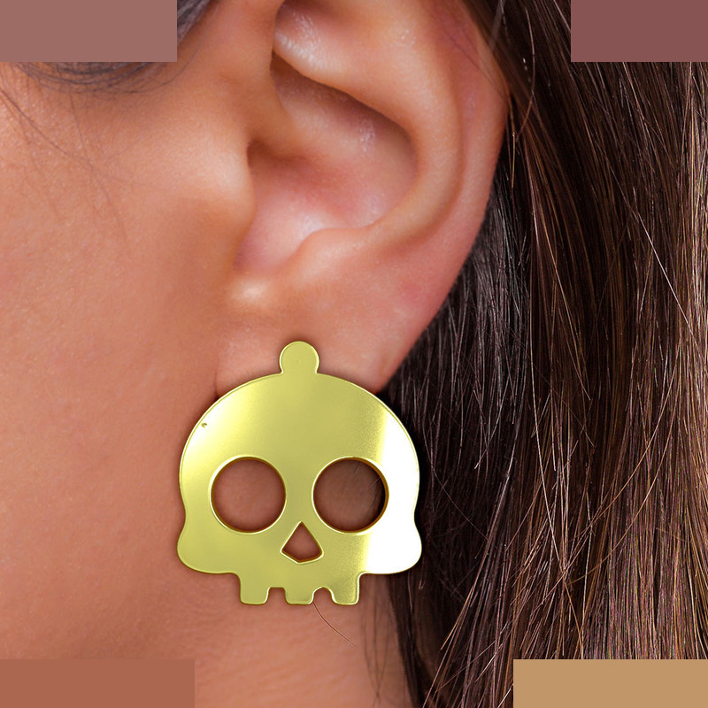 گوشواره طلا 18 عیار زنانه مدوپد مدل جمجمه کد GA1-15664 گوشواره طلا 18 عیار زنانه مدوپد مدل جمجمه کد GA1-15664