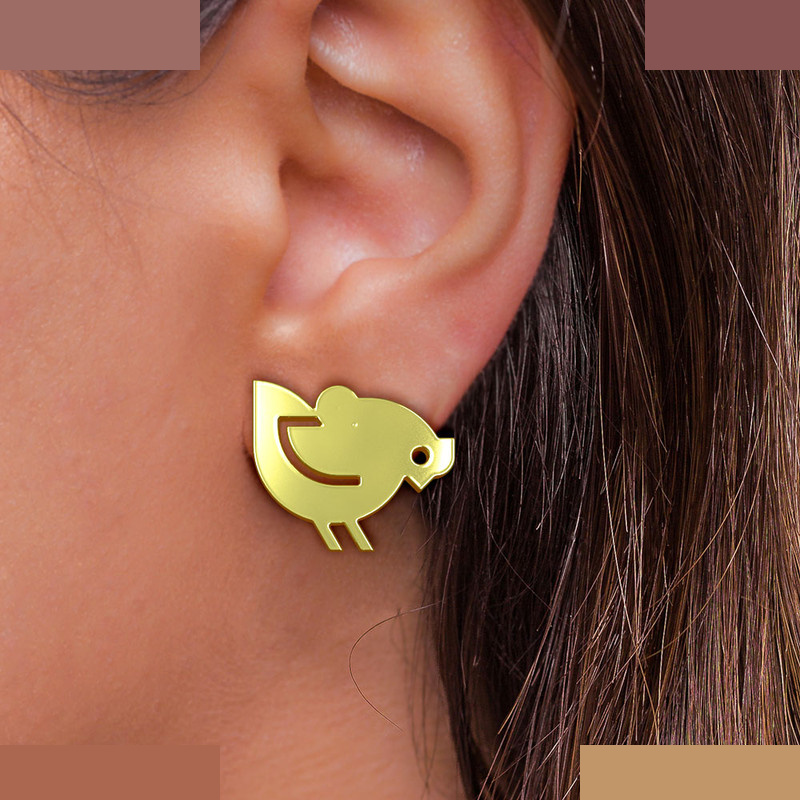 گوشواره طلا 18 عیار زنانه مدوپد مدل مرغ کد GA1-16044 گوشواره طلا 18 عیار زنانه مدوپد مدل مرغ کد GA1-16044