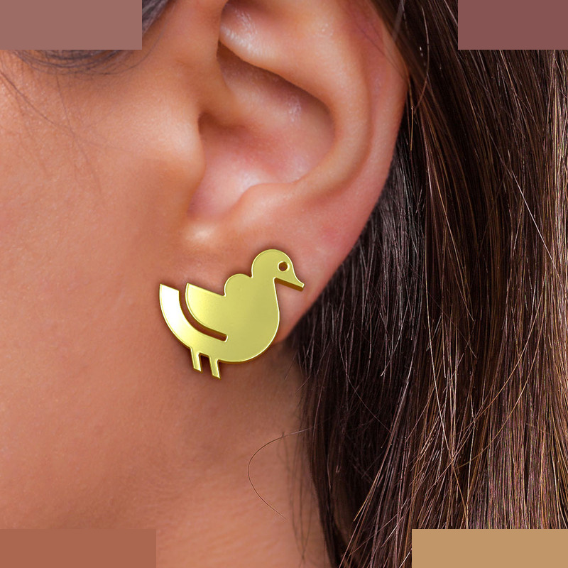 گوشواره طلا 18 عیار زنانه مدوپد مدل اردک کد GA1-16066 گوشواره طلا 18 عیار زنانه مدوپد مدل اردک کد GA1-16066