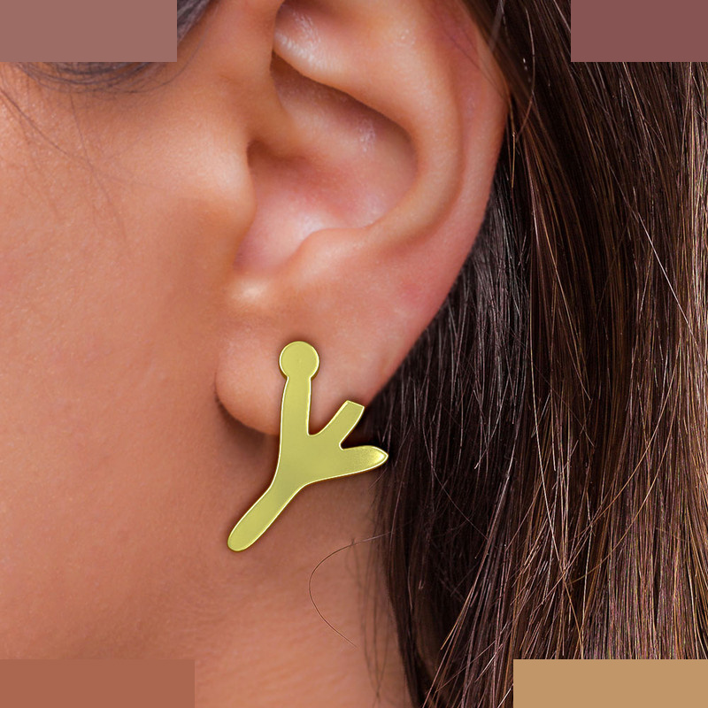 گوشواره طلا 18 عیار زنانه مدوپد مدل هندسی کد GA1-16179 گوشواره طلا 18 عیار زنانه مدوپد مدل هندسی کد GA1-16179