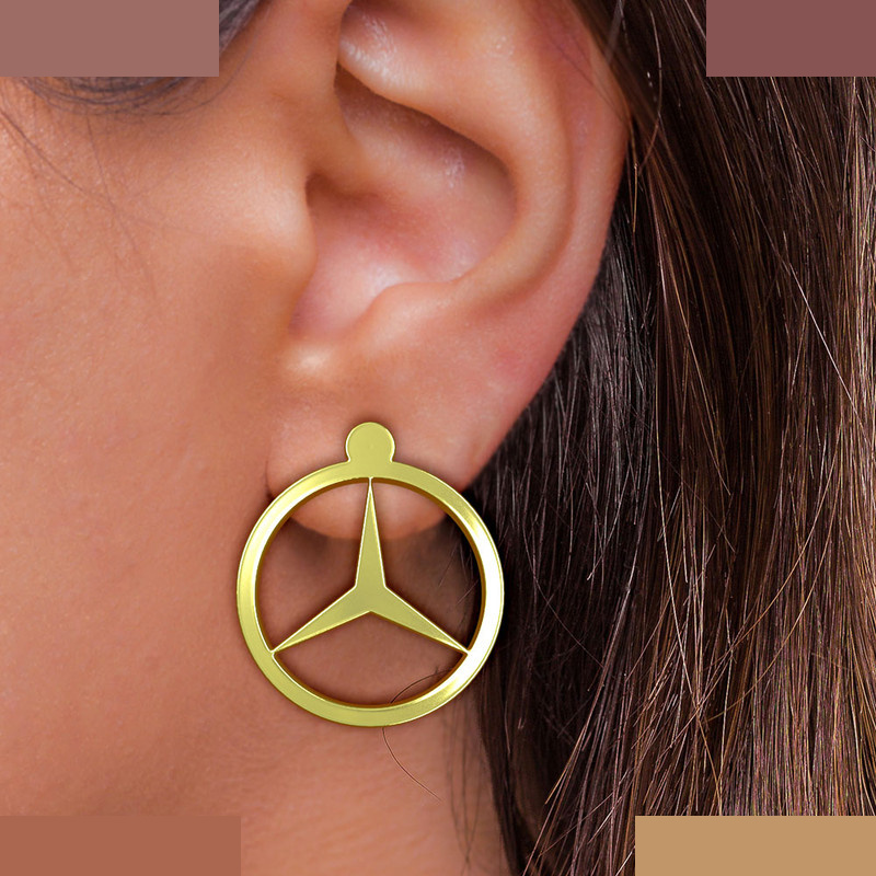 گوشواره طلا 18 عیار زنانه مدوپد مدل بنز کد GA1-16228 گوشواره طلا 18 عیار زنانه مدوپد مدل بنز کد GA1-16228